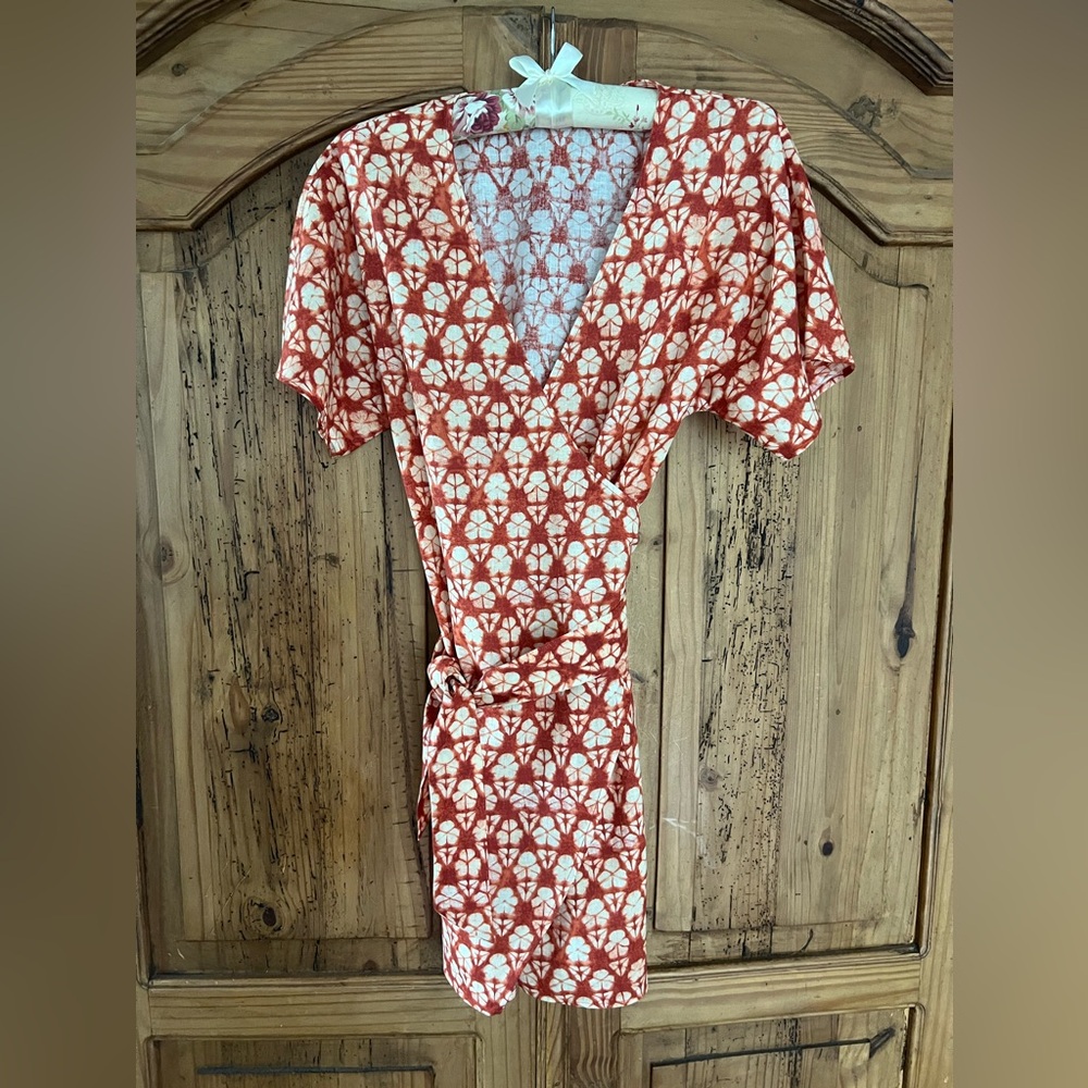 Faherty wrap dress